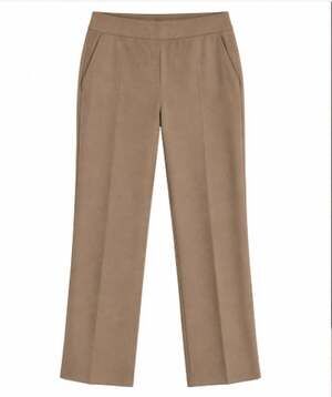LOFT Women’s Taupe Pull-On Pants Size Medium Tapered Casual Work Travel